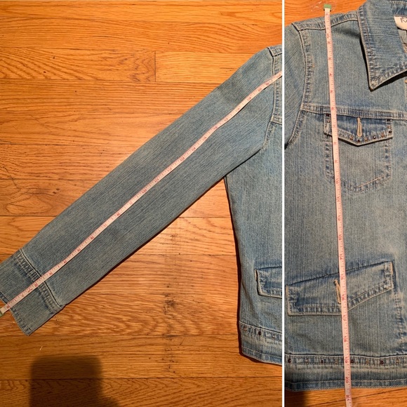 MADISON & MAX Denim Jacket with Appliqués - Picture 8 of 8